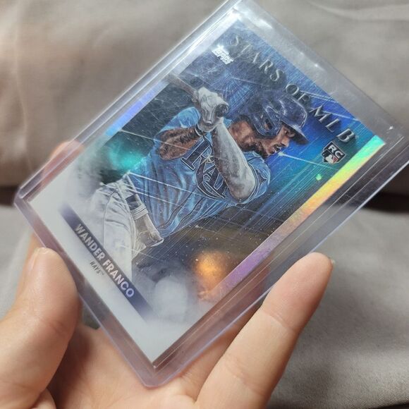 2022 Topps Stars of MLB Wander Franco Tampa Bay Rays holographic rookie card - Picture 13 of 13